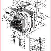 Каталог МТЗ-320: радиатор и подвеска радиатора