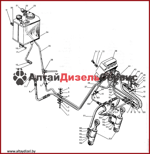 Каталог МТЗ-320:гидроагрегаты и арматура гидросистемы