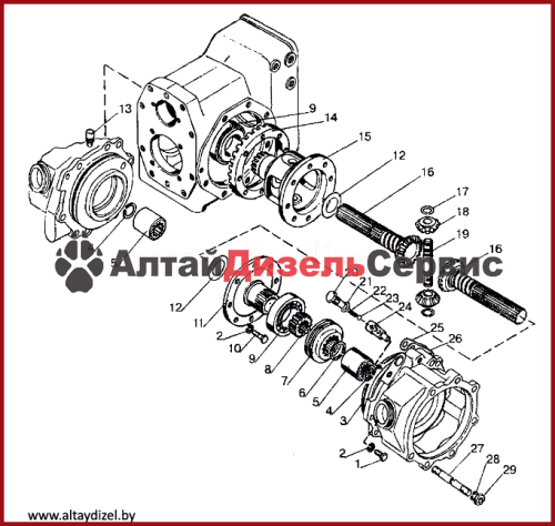 Мост задний: дифференциал