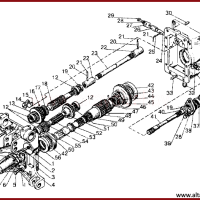 Каталог запчастей МТЗ-320: передний вал отбора мощности