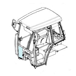Стекло переднее нижнее правое  323-6703012-01