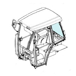 Стекло заднее 323-6708211 (323-6708211-А1) МТЗ-622