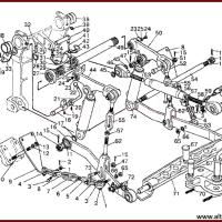 Каталог запчастей МТЗ-320: механизм задней навески