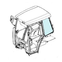 Стекло кабины (левое) 323-6708111 (323-6708111-А1) МТЗ-622