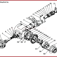 Каталог МТз-320: дифференциал и главная передача переднего ведущего моста