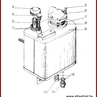 Каталог запчастей МТЗ-320: бак масляный и фильтр масляный
